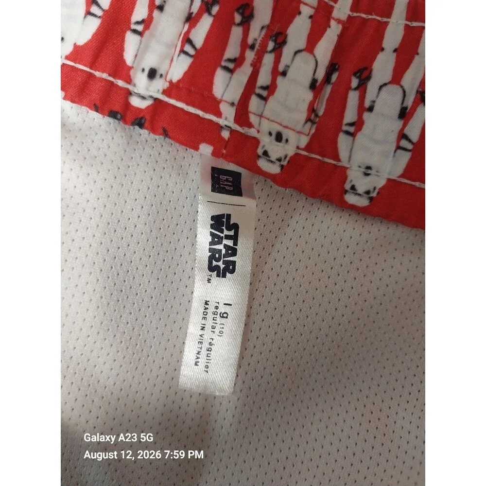 Gap Kids Boys Red Swimtrunk Star Wars Size 10